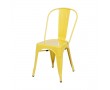Cadeira ABS na cor amarelo 1117, fundo infinito