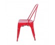 Cadeira ABS na cor vermelho 1117, fundo infinito