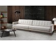 Foto ambientada sofá living, Buriti com tecido branco