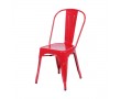 Cadeira ABS na cor vermelho 1117, fundo infinito